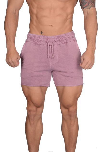 YoungLA 102 pantalones cortos de rizo francés de culturismo D82X655 ropa rosa lavado hombres
