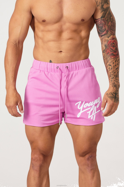 YoungLA 104 cortos heredados D82X517 ropa Rosa caliente hombres
