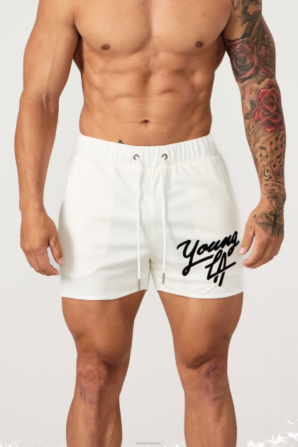 YoungLA 104 cortos heredados D82X518 ropa blanquecino hombres