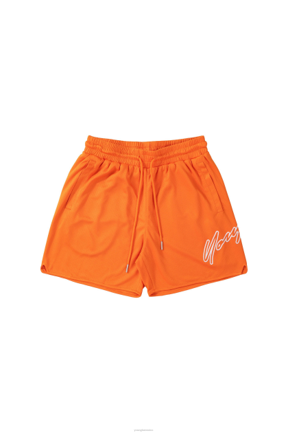 YoungLA 117 pantalones cortos D82X603 ropa naranja hombres