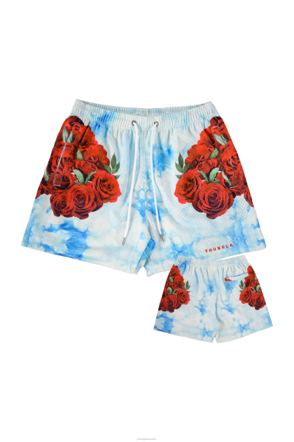 YoungLA 141 los cortos de la fiesta del barrio D82X609 ropa las rosas son rojas hombres