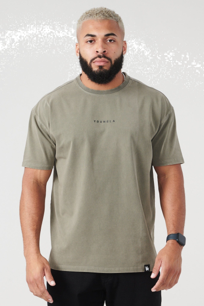 YoungLA 401 camisetas con jacked esenciales verano 23' D82X206 ropa lavado de turba hombres