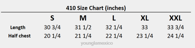 YoungLA 410 camisas raglán de manga larga perfectas D82X450 ropa gris hombres