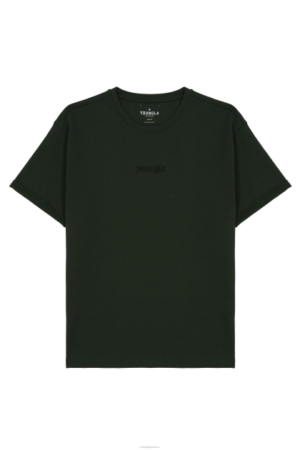 YoungLA 418 camisetas resistentes D82X131 ropa verde selva hombres