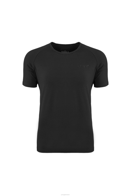 YoungLA 422 T delt equipada D82X381 ropa negro hombres