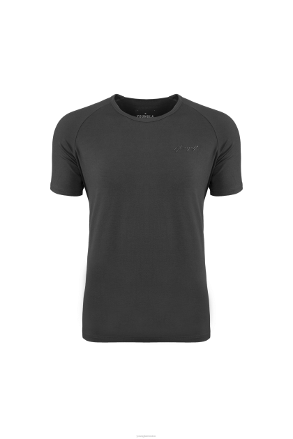 YoungLA 422 T delt equipada D82X384 ropa gris nardo hombres