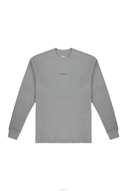 YoungLA 450 nube de espuma de manga larga D82X415 ropa brezo gris hombres