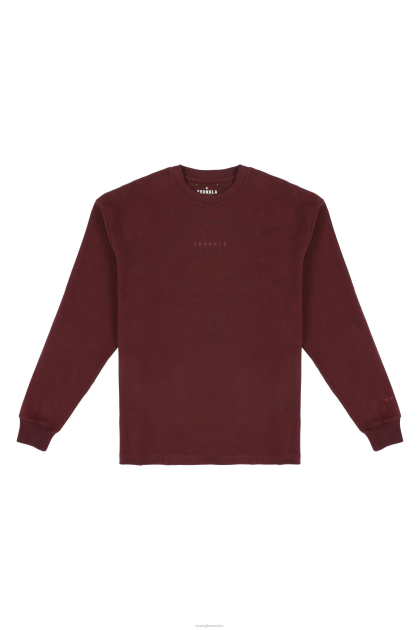 YoungLA 450 nube de espuma de manga larga D82X419 ropa vino hombres