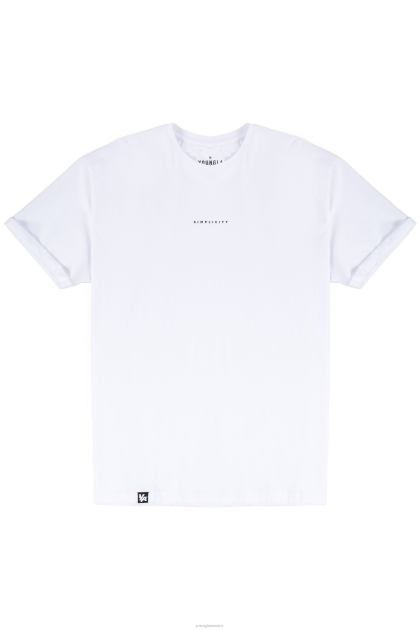 YoungLA 456 camisetas de simplicidad D82X408 ropa blanco hombres