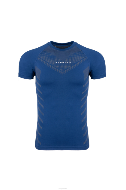 YoungLA 465 camisetas de compresión de superhéroes D82X124 ropa azul oscuro hombres