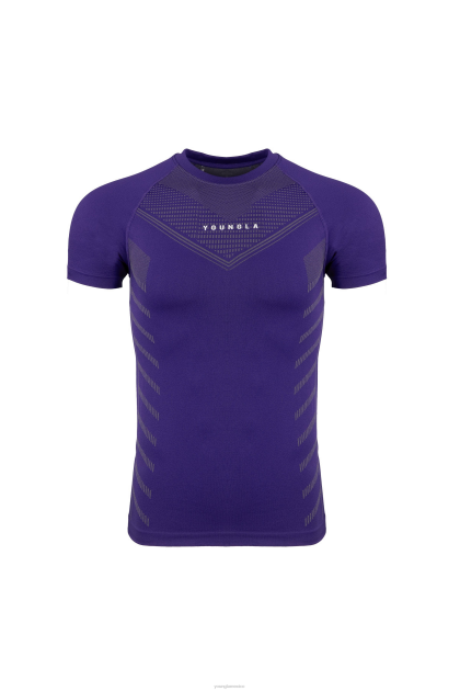 YoungLA 465 camisetas de compresión de superhéroes D82X125 ropa morado oscuro hombres