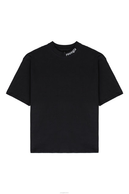 YoungLA 467 camisetas romanas D82X150 ropa negro hombres