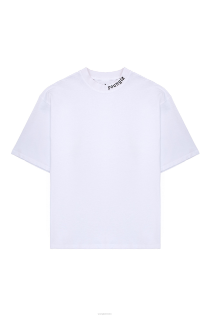 YoungLA 467 camisetas romanas D82X154 ropa blanco hombres