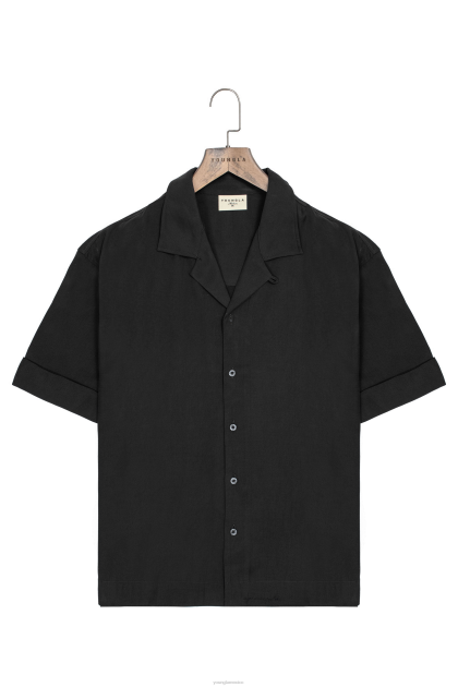 YoungLA 468 camisas de clase D82X155 ropa negro hombres