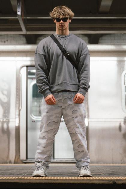 YoungLA 201 pantalones fuera de la red D82X922 ropa camuflaje nocturno hombres