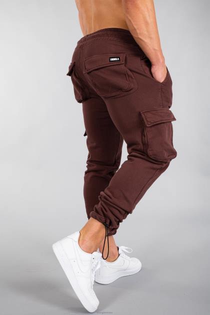YoungLA 206 joggers de combate rambo D82X914 ropa lavado marrón hombres