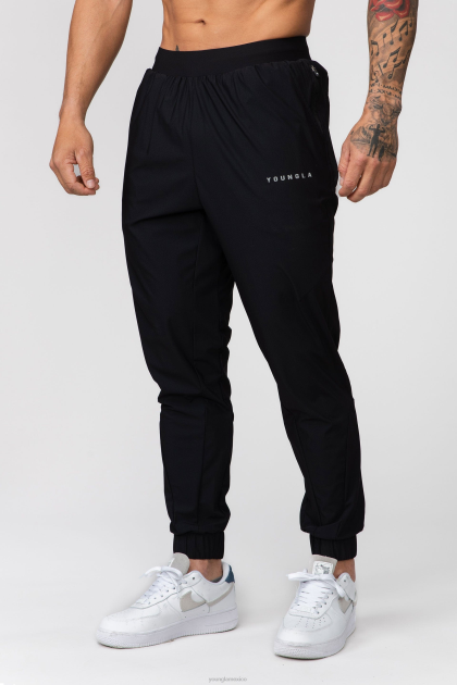 YoungLA 237 joggers de entrenamiento de nailon D82X897 ropa negro hombres
