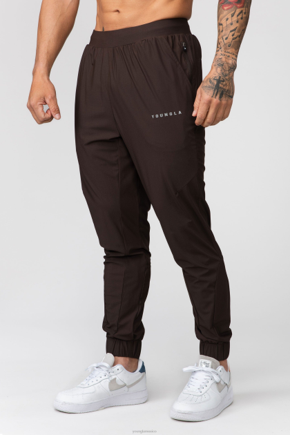YoungLA 237 joggers de entrenamiento de nailon D82X898 ropa chocolate negro hombres