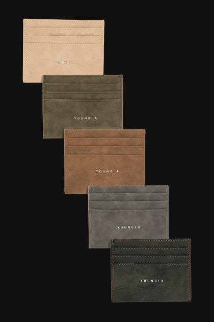 YoungLA titular de la tarjeta ejecutiva 725 D82X985 accesorio gris oscuro hombres