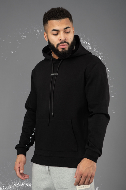 YoungLA 542 sudaderas con capucha pro-tech D82X784 ropa negro hombres