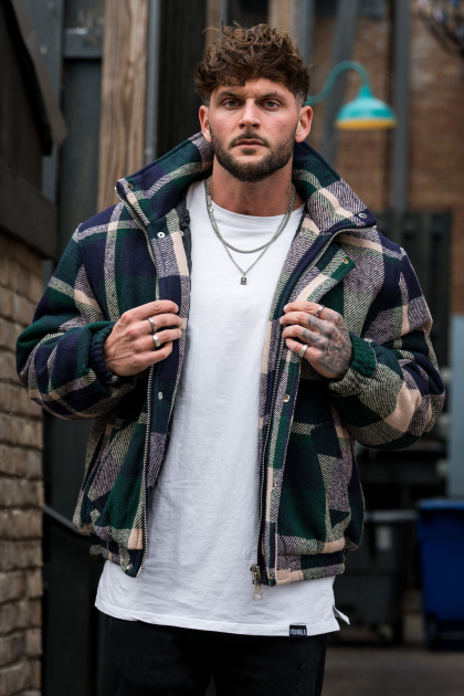 YoungLA 563 chaquetas kingpin D82X825 ropa verde hombres