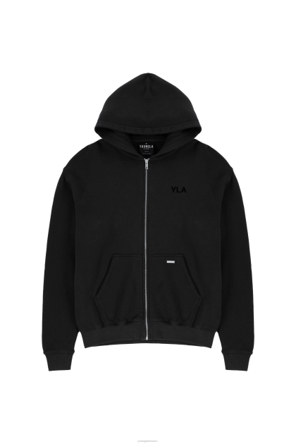 YoungLA sudadera con capucha 515 monarca D82X789 ropa lavado negro hombres