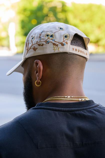 YoungLA 918 sombreros de la rama D82X960 ropa negro hombres