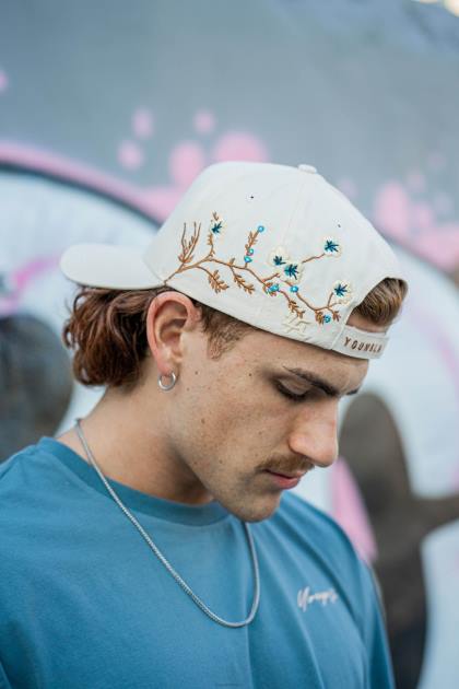 YoungLA 918 sombreros de la rama D82X963 ropa blanquecino hombres