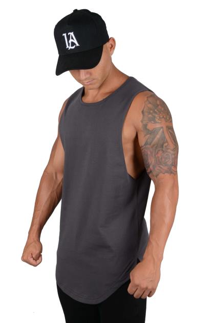 YoungLA 308 tanques musculares D82X79 ropa salmón hombres