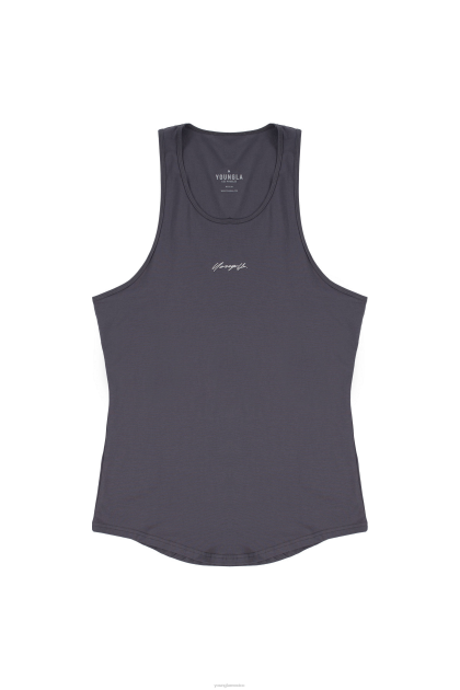 YoungLA 309 tanques exclusivos D82X27 ropa gris nardo hombres