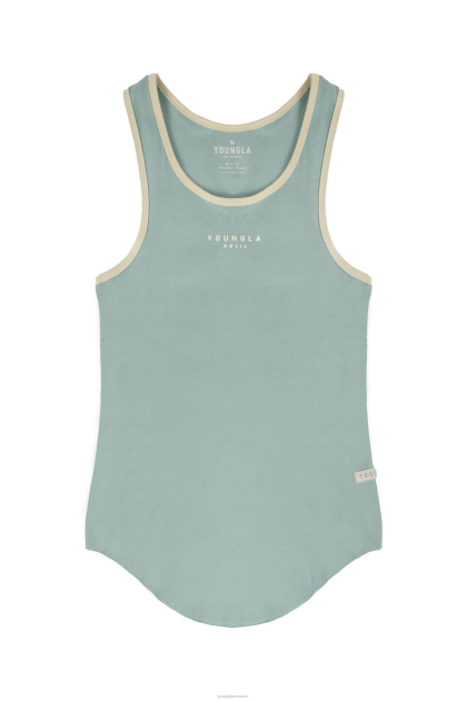 YoungLA 313 tanques de costillas de cohetes D82X51 ropa menta hombres