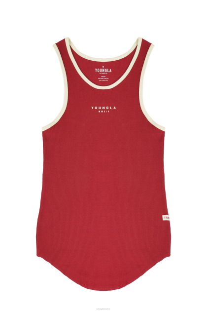 YoungLA 313 tanques de costillas de cohetes D82X53 ropa rojo hombres