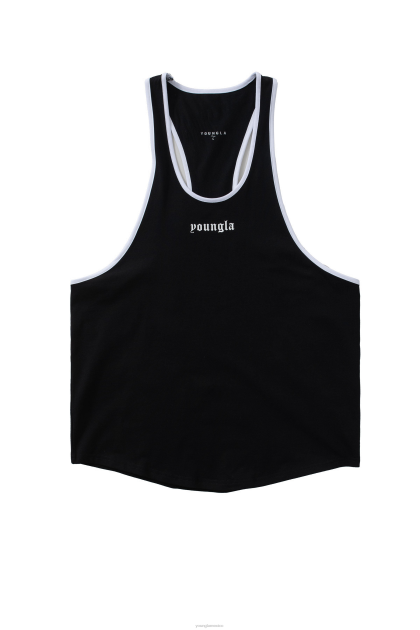 YoungLA 322 tanques de la era dorada D82X30 ropa negro hombres