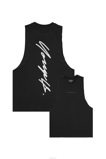 YoungLA 323 tanques de delt autógrafos D82X6 ropa negro hombres