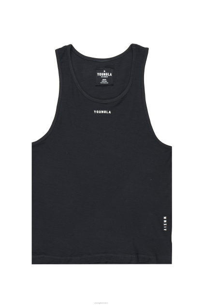 YoungLA 325 tanques marinos flameados D82X93 ropa negro hombres