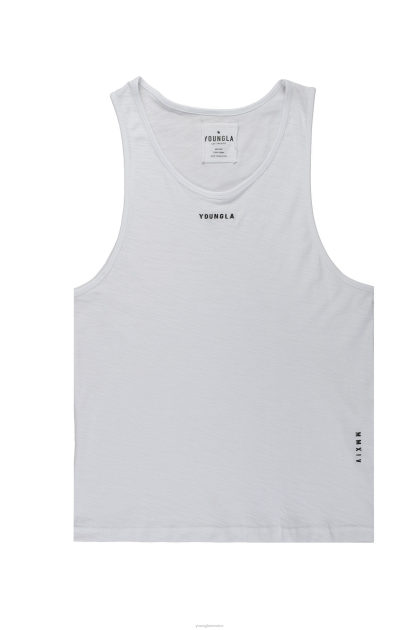 YoungLA 325 tanques marinos flameados D82X97 ropa blanco hombres