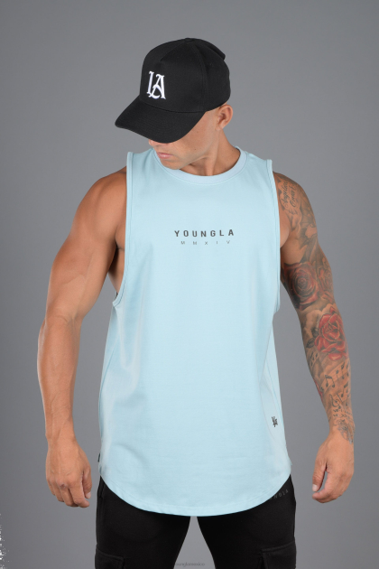 YoungLA 326 tanques elementales D82X59 ropa cielo azul hombres