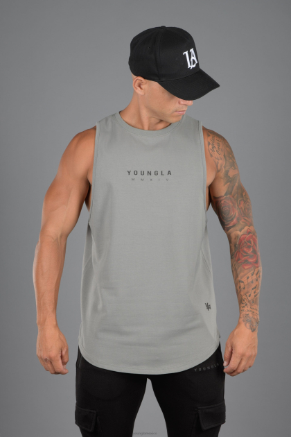 YoungLA 326 tanques elementales D82X61 ropa gris hombres