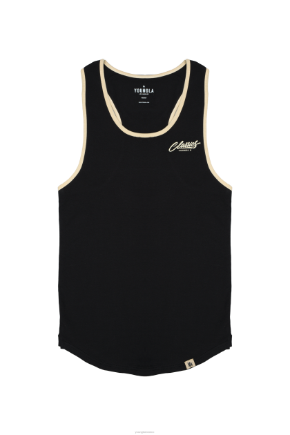 YoungLA Tanque larguero 324 classics D82X108 ropa negro hombres