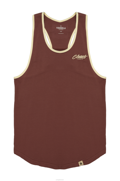 YoungLA Tanque larguero 324 classics D82X110 ropa aceituna hombres