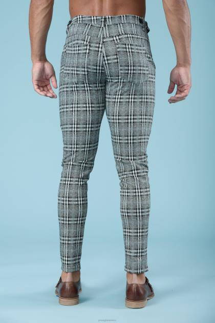 YoungLA 614 pantalones de vestir elegantes D82X741 ropa caqui hombres