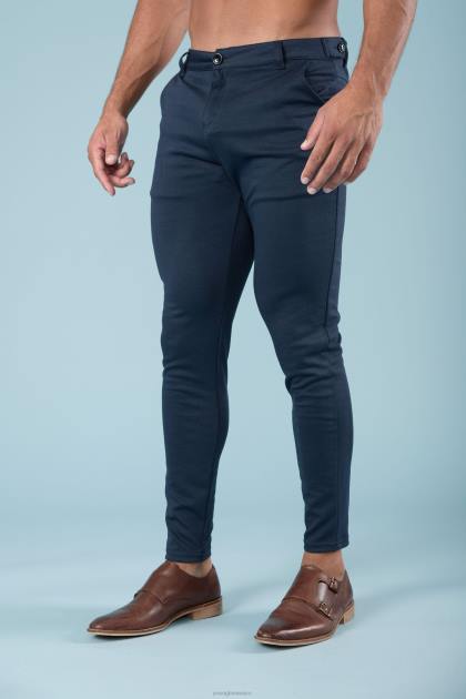 YoungLA 614 pantalones de vestir elegantes D82X742 ropa gris hombres