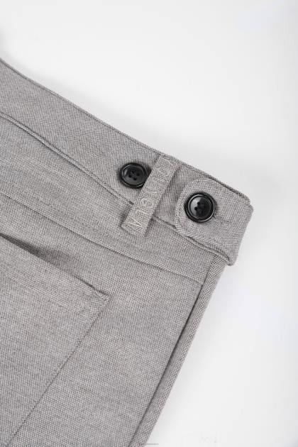 YoungLA 614 pantalones de vestir elegantes D82X742 ropa gris hombres