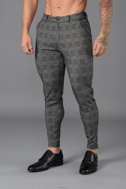 YoungLA 615 nuevos pantalones de vestir D82X752 ropa gris hombres