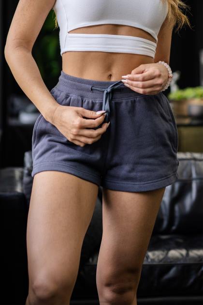 YoungLA w101 - pantalones cortos de todos los días D82X1109 ropa color topo claro mujer