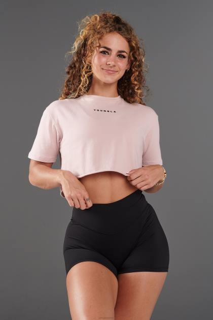 YoungLA camiseta corta establecida w403 D82X1023 ropa bebida rosa mujer