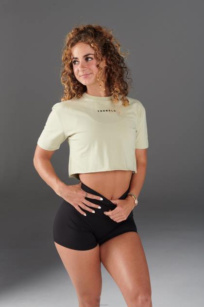 YoungLA camiseta corta establecida w403 D82X1026 ropa verde pistacho mujer