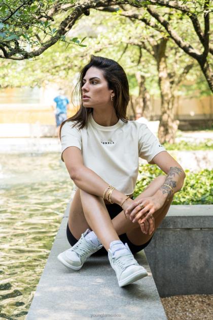 YoungLA camiseta corta establecida w403 D82X1026 ropa verde pistacho mujer