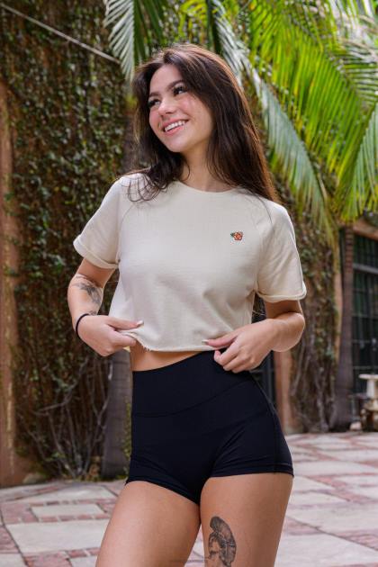 YoungLA camiseta corta raglán w411 D82X1053 ropa abedul mujer