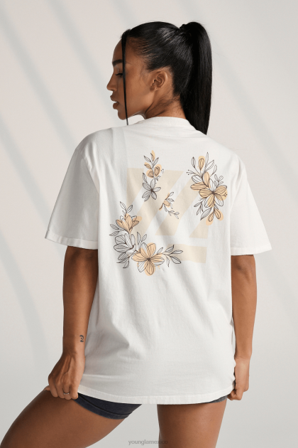 YoungLA camiseta extragrande bloque w424 D82X1083 ropa baya apagada mujer